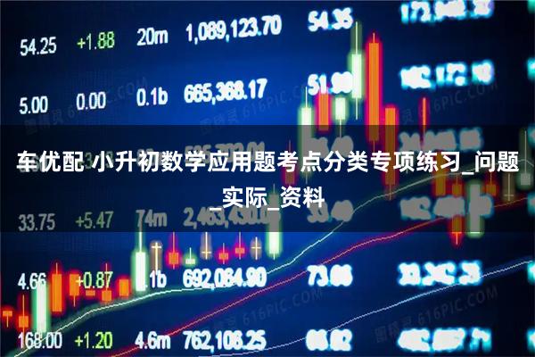 车优配 小升初数学应用题考点分类专项练习_问题_实际_资料